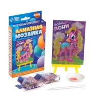 Алмазная мозаика с частичным заполнением на подставке для детей &laquo;Любимая пони&raquo;, 10 х 15 см