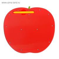 Магнитный планшет &laquo;Яблоко&raquo;, большое, 468 отверстий, цвет красный