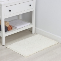 Коврик для дома LaDо́m, букли, плотность 1400 г, 50&times;80 см, цвет белый