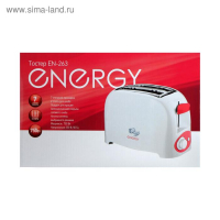 Тостер ENERGY EN-263, 750 Вт, 7 режимов прожарки, 2 тоста, белый Тостер ENERGY EN-263, 750 Вт, 7 режимов прожарки, 2 тоста, белый