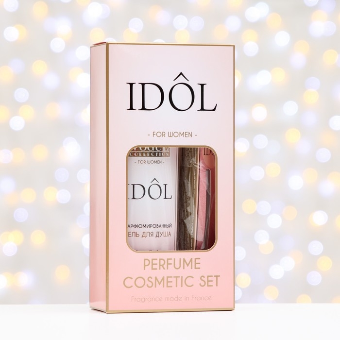 Подарочный набор косметики женский IDOL pour femme, гель для душа 250 мл, парфюмерная вода 30 мл Подарочный набор косметики женский IDOL pour femme, гель для душа 250 мл, парфюмерная вода 30 мл