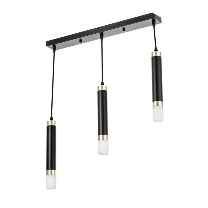 Светильник BayerLux Подвес "Вартона" 3хLED 18Вт 4000К черный золото 50х4х30-180см