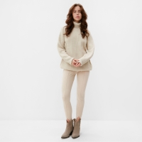 Джемпер женский MINAKU: Casual Collection цвет бежевый, размер 52 Джемпер женский MINAKU: Casual Collection цвет бежевый, размер 52