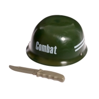 Набор военного &laquo;Каска и нож&raquo;, 2 предмета