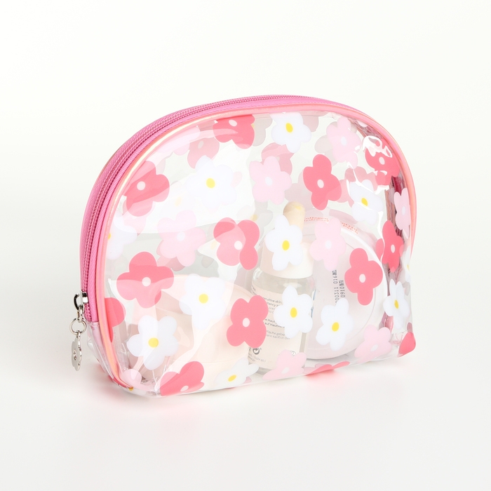 Набор косметичек 2 в 1 на молнии, цвет розовый Набор косметичек 2 в 1 на молнии, цвет розовый