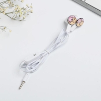 Наушники вакуумные в пакете &laquo;Meow-вечеринка&raquo;, с микрофоном, 10 х 15 см