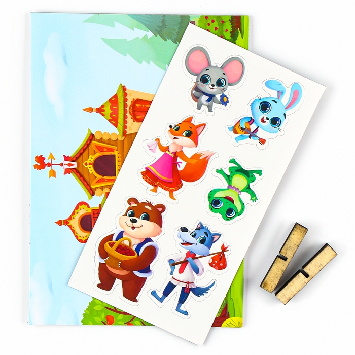 Набор развивающих магнитов. Театр по мотивам русской народной сказки &laquo;Теремок&raquo;