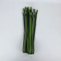 Молния &laquo;Трактор&raquo;, №5, разъёмная, замок автомат, 90 см, зелёная, чёрная