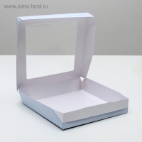 Кондитерская упаковка, коробка с ламинацией «Present», 20 х 20 х 4 см Кондитерская упаковка, коробка с ламинацией «Present», 20 х 20 х 4 см