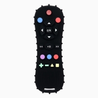 Прорезыватель силиконовый для зубов &laquo;Пульт от телевизора&raquo;, от 0 мес., чёрный