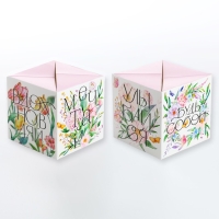 Бум-открытка &laquo;Вдохновляй&raquo;, цветы, 12 х 18.5 см