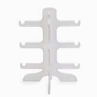 Подставка под очки 3 места, 16&times;14,5&times;20, цвет белый