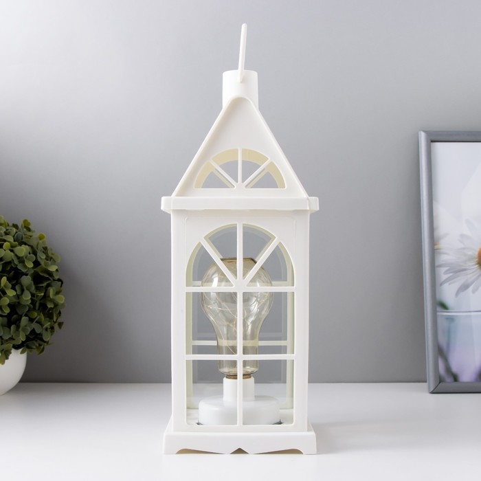 Ночник "Фонарь-домик"белая от батареек 3ААА 35х13,5х13,5 см RISALUX
