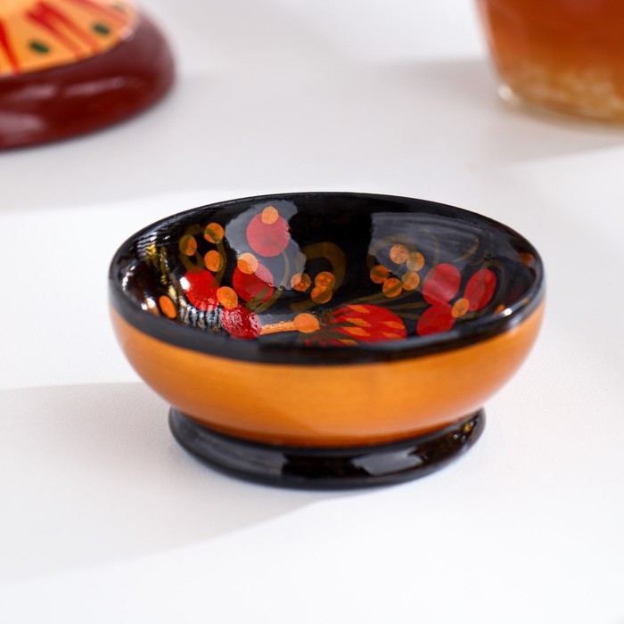 Солонка для каравая, 6,5&times;3 см, хохлома