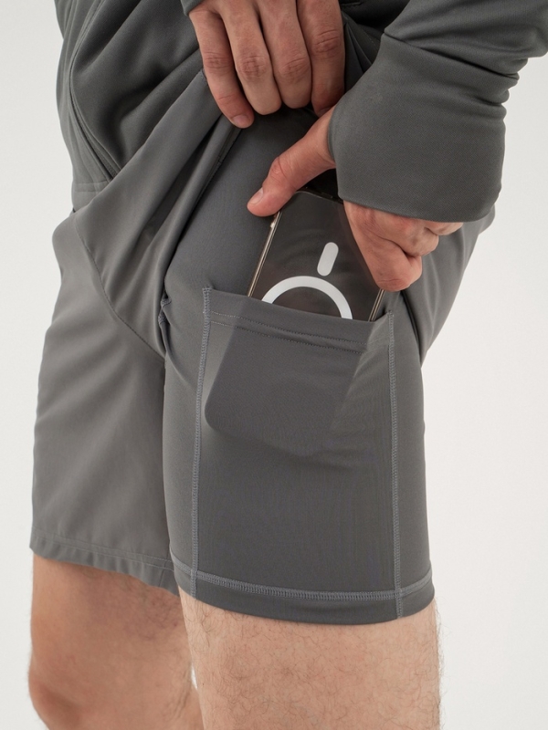 Шорты мужские Resport, р. 52, цвет серый, с велосипедками Шорты мужские Resport, р. 52, цвет серый, с велосипедками