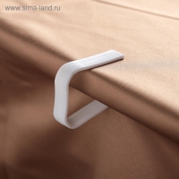 Зажимы для скатерти Доляна «Калипсо», набор 4 шт, пластик, белые Зажимы для скатерти Доляна «Калипсо», набор 4 шт, пластик, белые