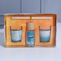 Диффузор ароматический и свечи интерьерные &laquo;OCEAN DREAM&raquo;, аромат океан, 20 х 12,5 х 5 см.