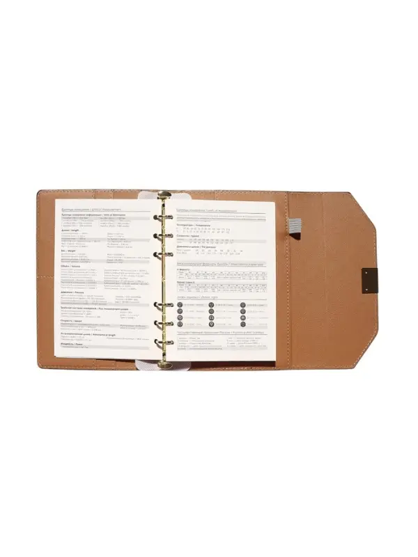 Органайзер на кольцах, C6, с клапаном, 80л, линия, к/зам, Черный