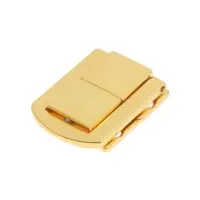 Замок-защелка на ящик ZM01, 3.2&times;2.5 см, цвет золото
