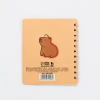 Блокнот с разделителями А7, 40 л "Капибара"