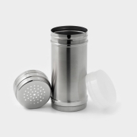 Баночка для сахарной пудры и корицы, 400 мл, нерржавеющая сталь, серебристая Баночка для сахарной пудры и корицы, 400 мл, нерржавеющая сталь, серебристая