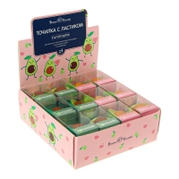 Точилка 1 отверстие с контейнером FunGraphix "Авокадо", с ластиком, МИКС Точилка 1 отверстие с контейнером FunGraphix "Авокадо", с ластиком, МИКС