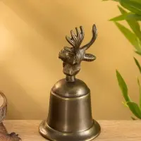Колокольчик &laquo;Лось&raquo;, 9.7&times;9.7&times;17.5 см, алюминий