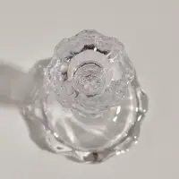 Подсвечник стекло "Бутон на ножке" прозрачный d=2,2 см 7х7х11 см