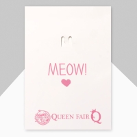 Брошь &laquo;Котёночек&raquo;, цвет белый в золоте