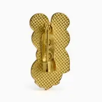 Значок &laquo;Олимпийский медвежонок&raquo;, 2,4 см, цвет чёрно-белый в золоте