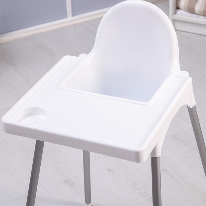 Стульчик для кормления пластиковый, белый