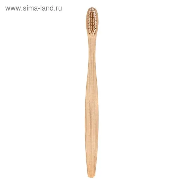 Бамбуковая зубная щётка средней жёсткости, микс цветов