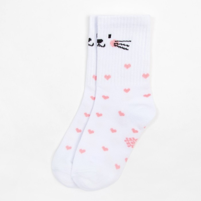 Носки детские KAFTAN &laquo;Зайка&raquo;, размер 18-20, цвет белый