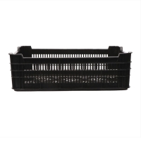 Ящик универсальный, пластиковый, 52 &times; 32 &times; 16 см, на 30 кг, чёрный, МИКС