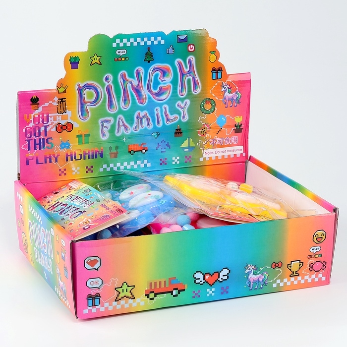 Сквиш антистресс - игрушка &laquo;Кошачья лапка&raquo;, с блёстками, МИКС