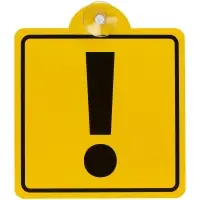 Знак автомобильный на присоске &laquo;Начинающий водитель&raquo;