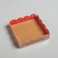 Коробка для кондитерских изделий с PVC крышкой &laquo;New story&raquo;, 13 х 13 х 3 см