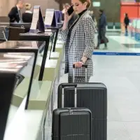 Чемодан Santiago L, темно-серый