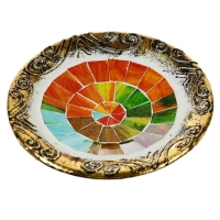 Тарелка декоративная "Элиша" керамика 14х14х3 см Тарелка декоративная "Элиша" керамика 14х14х3 см