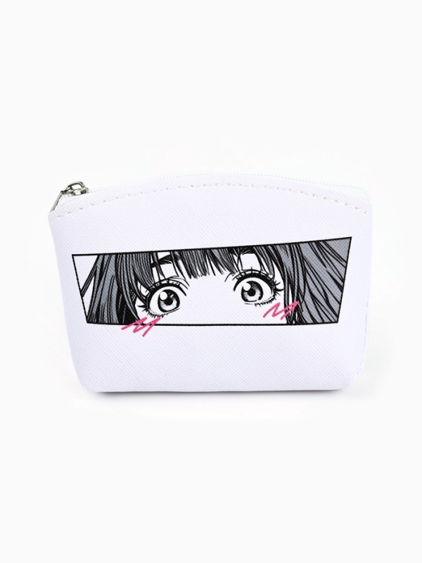 Кошелёк молодёжный &laquo;Аниме&raquo; черно-белый, 11 х 7 см
