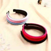 Ободок для волос &laquo;Космея&raquo;, текстура полоски, 1.5 см, МИКС