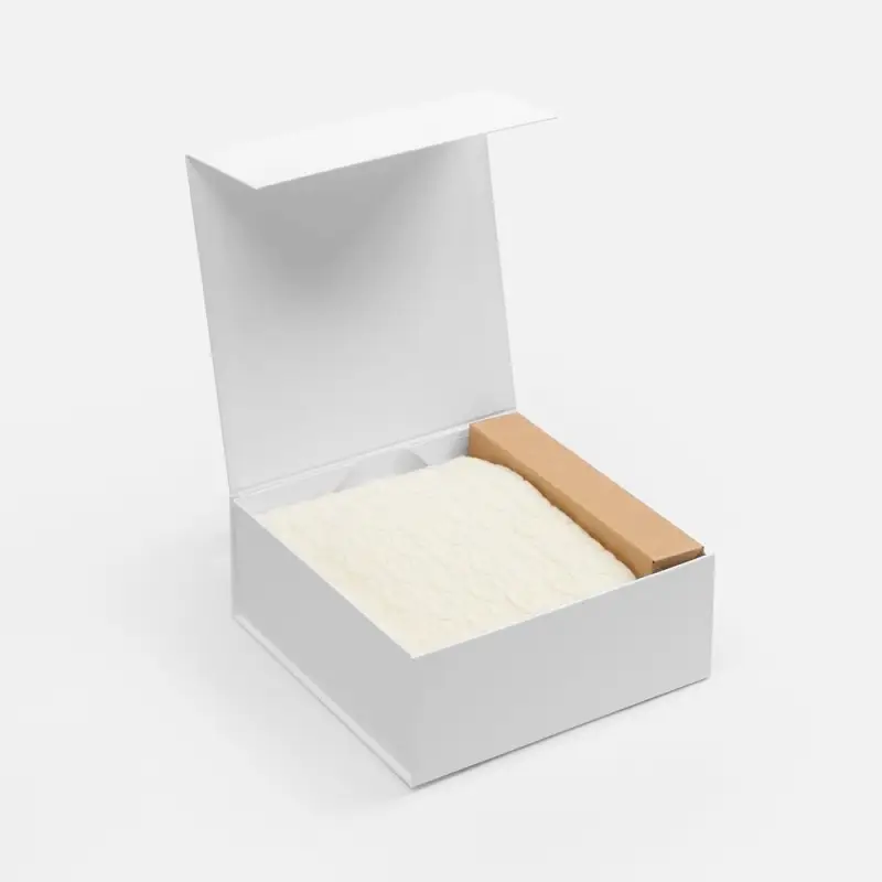 Коробка складная Quadra Fold, белая