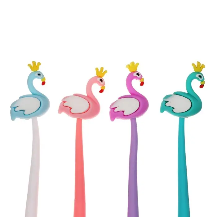 Ручка - прикол гелевая Calligrata &laquo;Фламинго&raquo;, МИКС