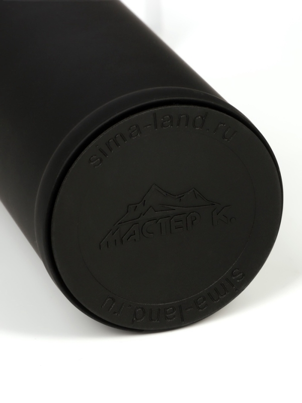 Термос &laquo;Мастер К. Герб, флаг РФ&raquo;, 500 мл, чёрный