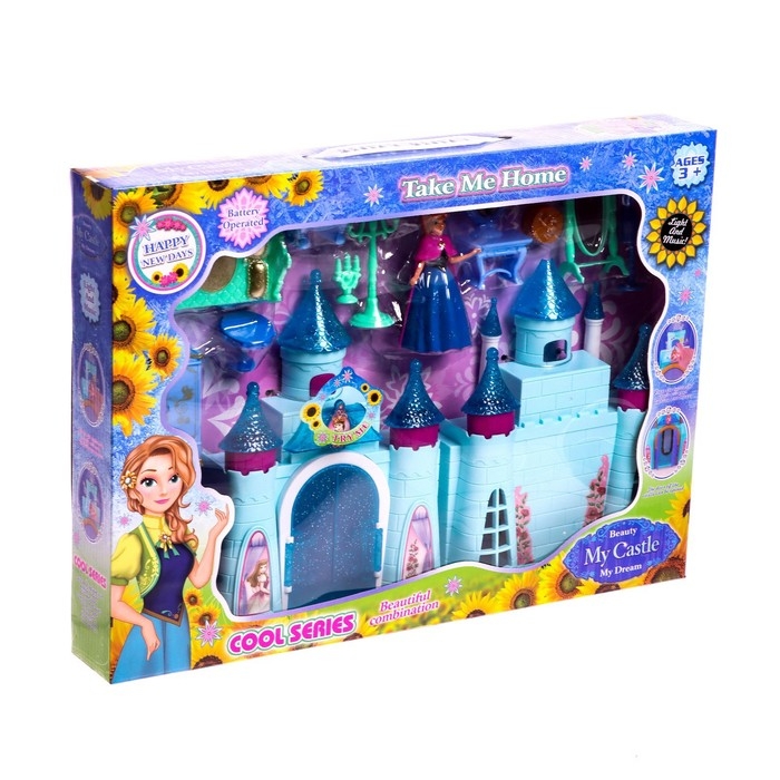 Замок для кукол &laquo;Чудо&raquo; с аксессуарами, свет, звук