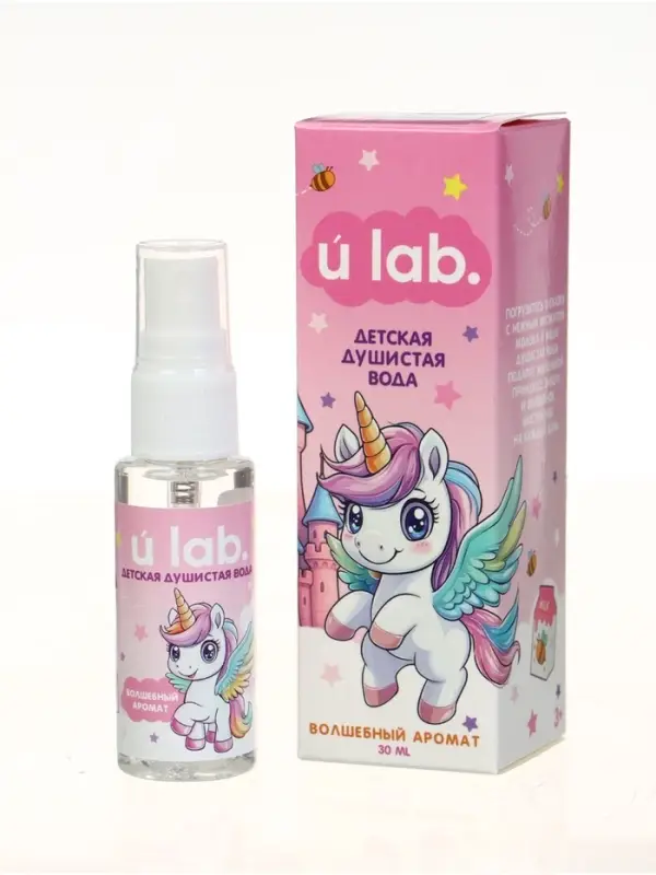 Душистая вода "Единороги", 30мл, аромат молоко и мёд