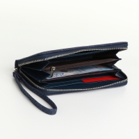 Кошелёк женский на молнии, цвет синий Кошелёк женский на молнии, цвет синий