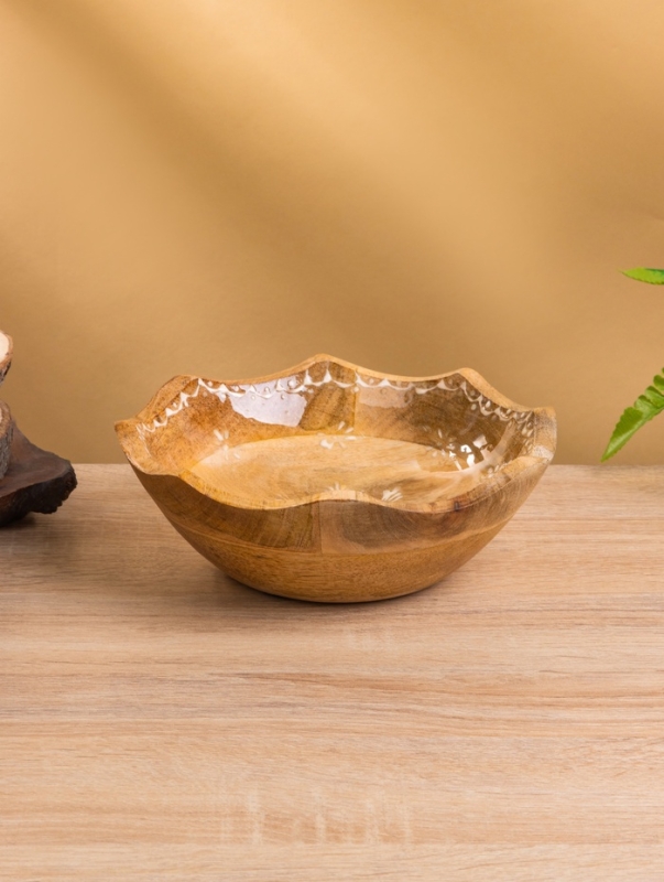 Салатник "Пряник" дерево манго 20х20х8 см