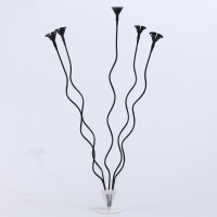 Набор &laquo;ВОЛНА&raquo;, палочка+держатель+подставка, набор 5 шт., чёрный