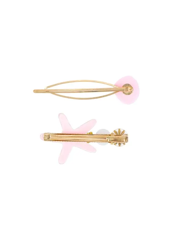 Набор для волос "Морская звезда" (1 зажим, 1 невидимка) 7 см, розовый